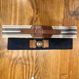 Ann Taylor Loft stretch belt bundle